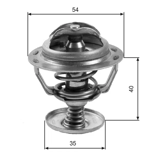 XS6E8A586AG XS6E Termostat İçi Ford FİESTA-KA 95- 1.3 Benzin | TH06082G1 GATES