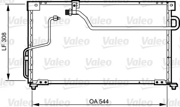 GA7H61480 Kondenser Mazda MX-6 | 814254 VALEO
