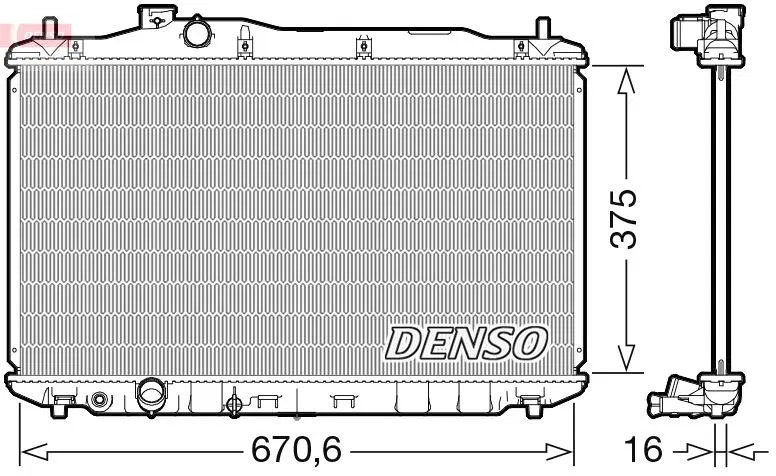 19010RSAG01 Su Radyatörü Honda Civic Viii | DRM40105 DENSO