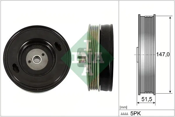55495011 Kasnak Krank Astra K / Corsa E / Adam B10XFL-D10XFL-F10XFL | 544050910 INA