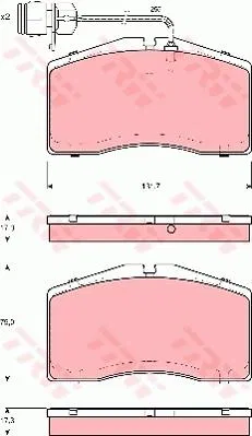 4D0698151L Disk Balata Audi A8 D2 | GDB1523 TRW
