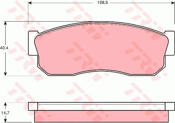 725191220 Disk Balata Subaru Justy I | GDB988 TRW