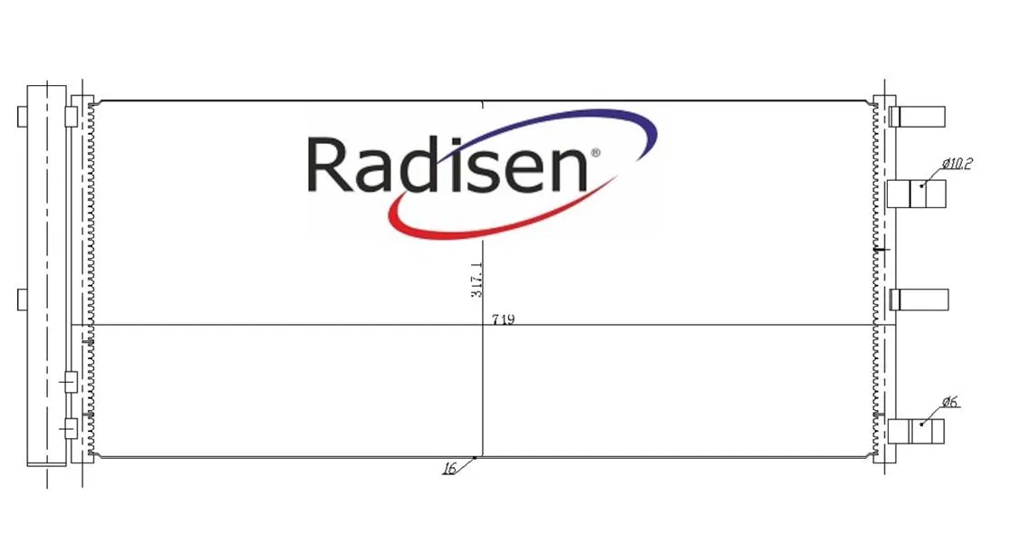 GK2119710AA Klima Radyatörü (Kondenseri) Transit Custom 17- | RC 940829 RADISEN