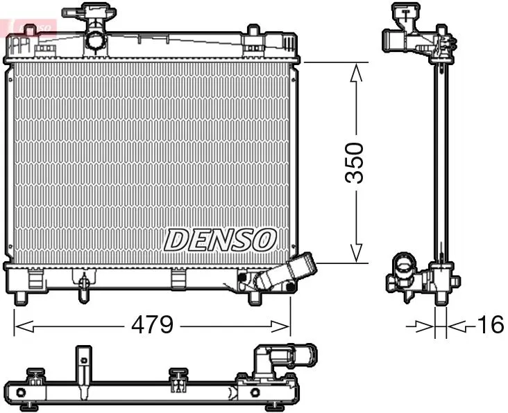 164000Y060 Su Radyatörü | DRM50086 DENSO