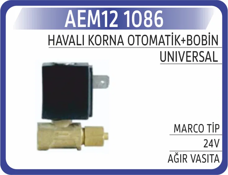 MARCO-2 Havalı Korna OTOMATİK+BOBİN Marco Tip 24V | 1086 AEM