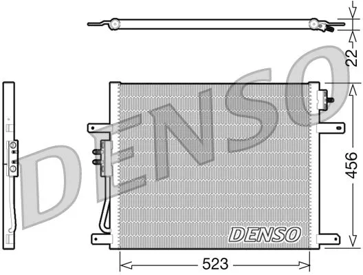 55116931AA Klima Radyatörü Jeep Grand Cherokee | DCN06008 DENSO