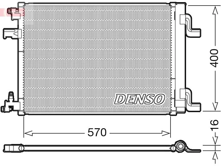 39140127 Klima Radyatörü Opel Astra J | DCN20001 DENSO