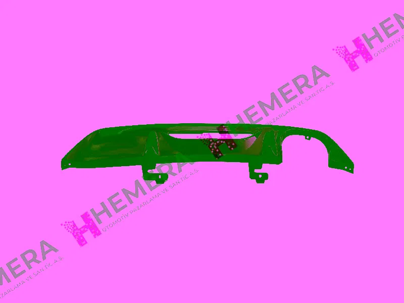 98252028XY Tampon Spoyleri Arka Çift Egzoz Delikli Peugeot | P2-20819B-2 PULO