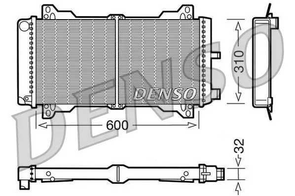 81AB8005DG Su Radyatörü Ford Escort III | DRM10014 DENSO