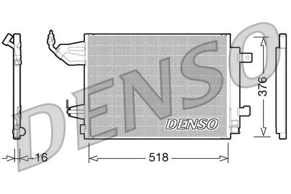 MR568975 CONDENSER. Air Conditioning Mitsubishi Colt Czc 0 | DCN16001 DENSO