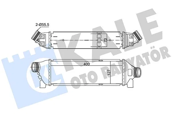ME2C11 Turbo Radyatörü Ford TRANSİT-MONDEO 01- 2.0 Tdc | 352340 KALE