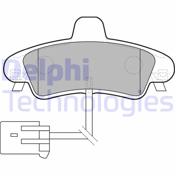 XS712M008BB Arka Balata Mondeo II 1.6i 16V-1.8i-1.8TD-2.0 96 | LP1683 DELPHI