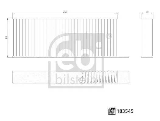 YL01884080 Kabin Filtre Seti Peugeot | 183545 FEBI