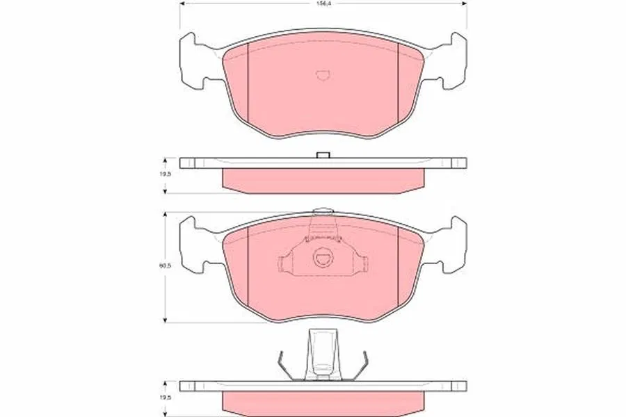 AC6668587 Disk Balata Ford Mondeo II | GDB1618 TRW