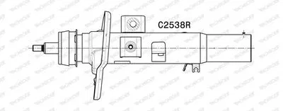 37106887934 Amortisör Ön Sağ (Edc. Gazlı) BMW G01 F97 G08 G02 | C2538R MONROE