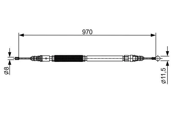 474665 Fren TELİ. 970 Mm | 1987482429 BOSCH