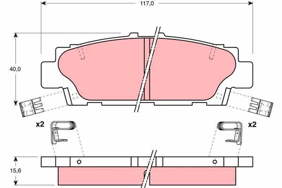 0446650010 Disk Balata Lexus LS | GDB1257 TRW