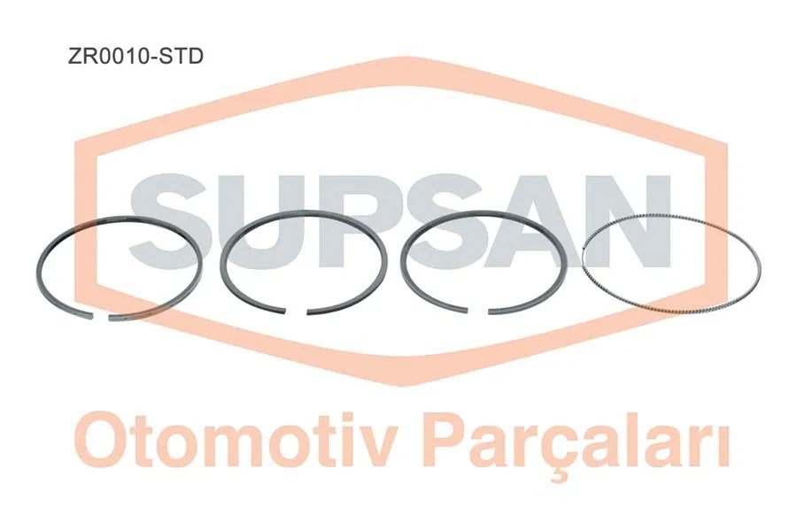 Segman STD-2.000X2.000X2.500-RİKEN / Npr Segman Renault Kangoo, Clio, Megane II, Laguna III 1.5 DCI ENG. K9K 65-90-100-103-106-110BG | ZR0010-STD SUPSAN