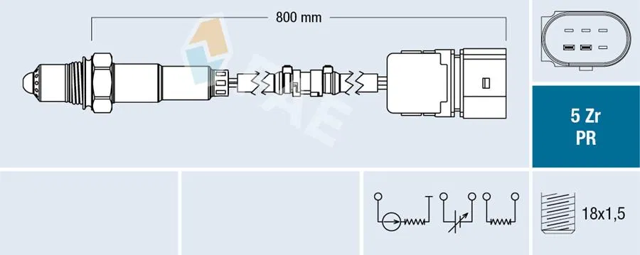 06A906262CF Oksijen Sensörü VW Caddy III | 75043 FAE