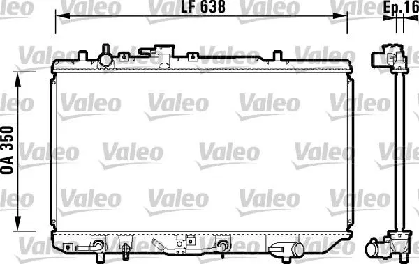 B3C815200D Radyatör Mazda 121 | 734121 VALEO