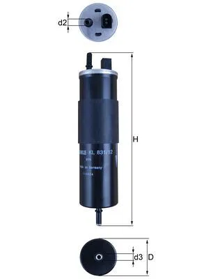 31355461 Yakıt Filtresi Volvo S90-V60-V90-XC60-XC90 16- | KL831.12 MAHLE
