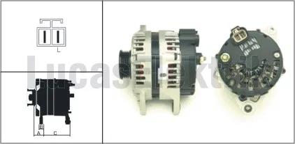 3730022650 Alternatör 14V / 90A Hyundai Accent.Elentra.Getz. | LEA0553 LUCAS