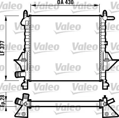 7701042436 Radyatör Twingo | 732051 VALEO