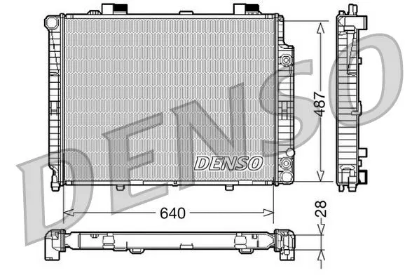 2105002803 Su Radyatörü Mercedes-Benz E-Class | DRM17088 DENSO
