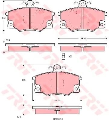 0000000794962 Disk Balata Ön Aks Alfa Romeo 145 (930)-146 (930) | GDB1223 TRW