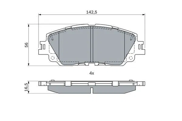 0446576010 Disk Balata | 0 986 424 899 BOSCH