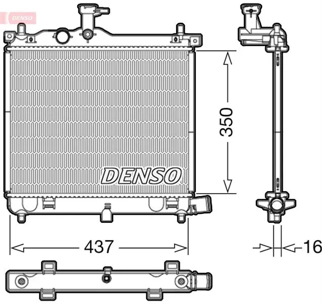 253100X100 Su Radyatörü | DRM41009 DENSO
