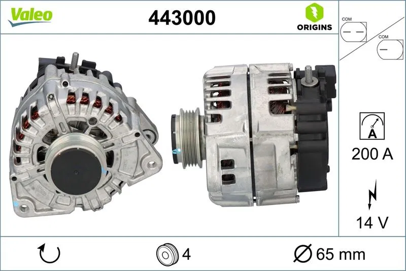 A0009061107 Alternatör Daımler | 443000 VALEO