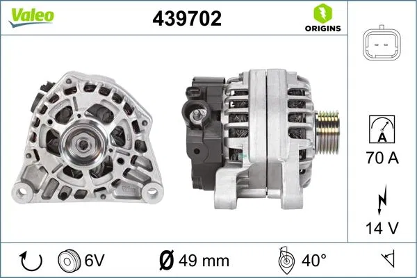 Alternatör PSA | 439702 VALEO