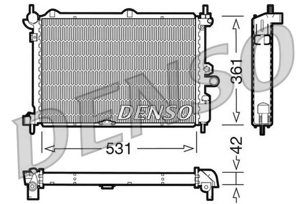 1300103 Su Radyatörü Opel Astra F | DRM20014 DENSO