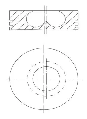 11258519401 Piston Complete -MM BMW | 081PI00123000 MAHLE