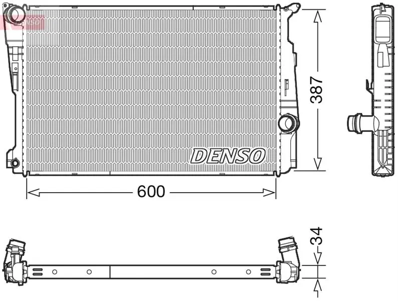 17118623369 Su Radyatörü | DRM05006 DENSO