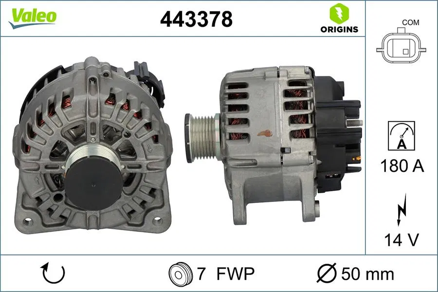 231008648R Alternatör Renault Espace | 443378 VALEO