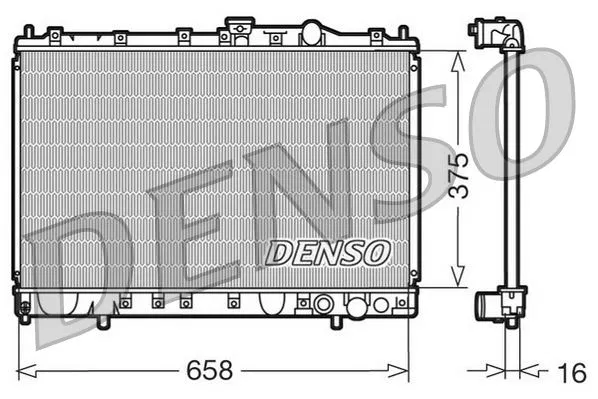 MB660562 Su Radyatörü Mitsubishi Galant VII | DRM45002 DENSO
