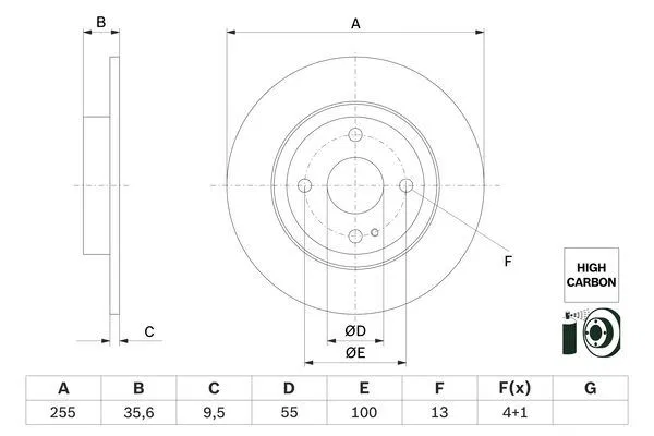 N24326251 Fren Diski Mazda MX-5 IV | 0 986 479 G72 BOSCH
