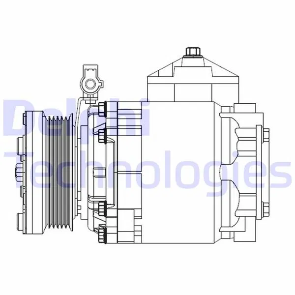 6T1619D629BA Kompresör Ford Tourneo Connect | CS20525 DELPHI
