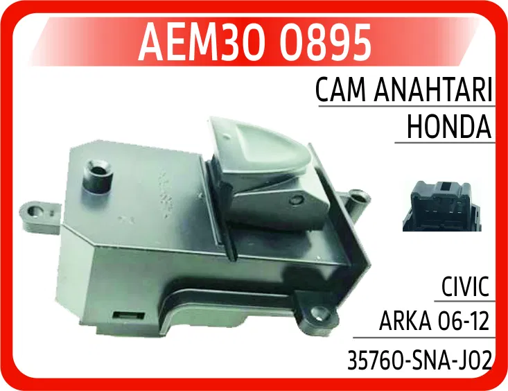 35760SNAJ02 Cam Anahtarı Honda Civic Arka 06-12 | 0895 AEM