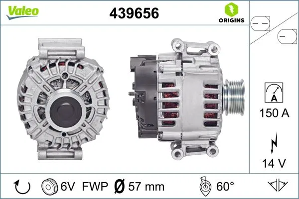 06D903016D Alternatör Audi A6 | 439656 VALEO