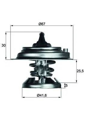 Thermostat İnsert | TX2971D MAHLE