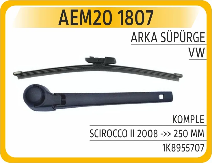 1K8955707 Arka Süpürge Komple VW Scirocco II 2008- | 1807 AEM
