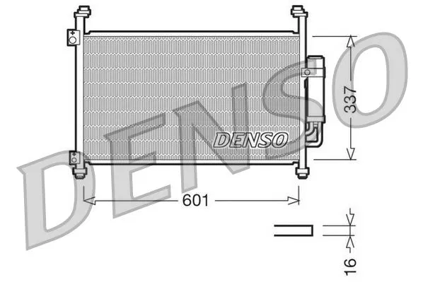 80110SMGE02 Klima Radyatörü Honda Civic Viii | DCN40007 DENSO