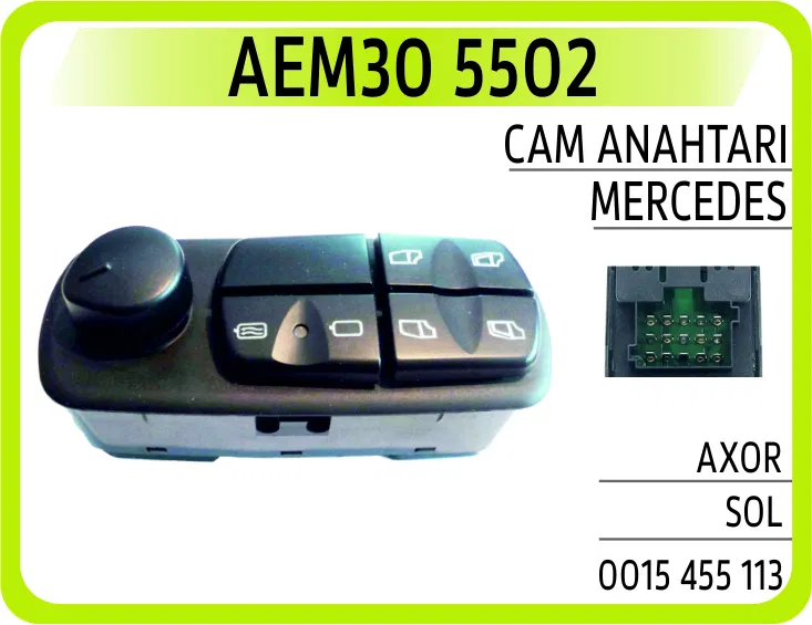 15455113 Cam Anahtarı Mercedes Axor Sol | 5502 AEM
