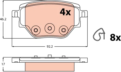 1664737180 Disk Balata Peugeot 208 II | GDB2622 TRW