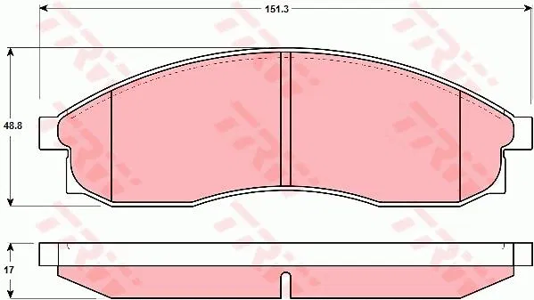 4106089E92 Disk Balata Nissan Cefiro II | GDB3107 TRW