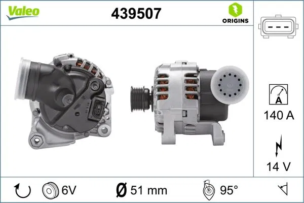 12311740629 Alternatör BMW Group | 439507 VALEO