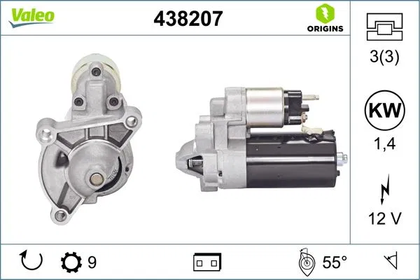 96102058 Marş Motoru Citroen | 438207 VALEO